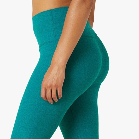 NEW Beyond Yoga Bay Blue Spacedye Caught In The Midi High Waisted Leggings - Picture 5 of 9